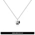 Solid 925 Sterling Silver Initial Alphabet Personalised Disc Necklace